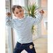 Реглан для хлопчика у смужку трикотаж Trendy Tot 03-01295 білий 110 см (5 років) 03-01295-58336 фото 5 | Trendy Tot