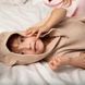 Рушник пончо з капюшоном дитячий унісекс вафельний Trendy Тot 03-01249 бежевий 80 см (12 мiс.) 03-01249-60378 фото 3 | Trendy Tot