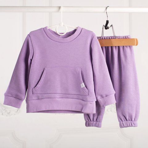 Костюм трикотажний для дівчинки Trendy Tot 03-01418 бузковий 74 см (9 мiс.) 03-01418-59576 фото &ndash; купити в Trendy Tot