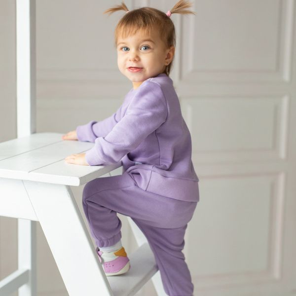 Костюм трикотажний для дівчинки Trendy Tot 03-01418 бузковий 74 см (9 мiс.) 03-01418-59576 фото &ndash; купити в Trendy Tot