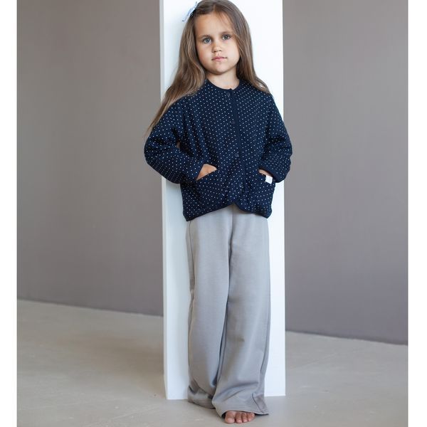 Кофта утеплена на кнопках дитяча капітон Trendy Tot 03-01573 синій 116 см (6 років) 03-01573-61728 фото &ndash; купити в Trendy Tot