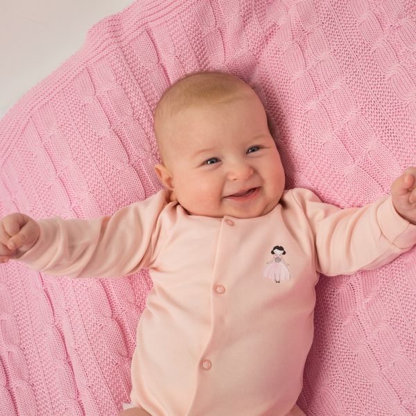 Комбінезон-боді для немовлят унісекс інтерлок Trendy Tot 301-00080 пудровий 68 см (6 мiс.) 301-00080-58357 фото &ndash; купити в Trendy Tot
