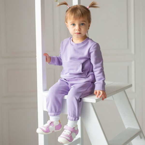 Костюм трикотажний для дівчинки Trendy Tot 03-01418 бузковий 74 см (9 мiс.) 03-01418-59576 фото &ndash; купити в Trendy Tot