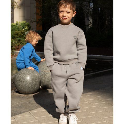 Світшот дитячий для хлопчика тринитка Trendy Tot 03-01554 сірий 122 см (7 років) 03-01554-61124 фото &ndash; купити в Trendy Tot