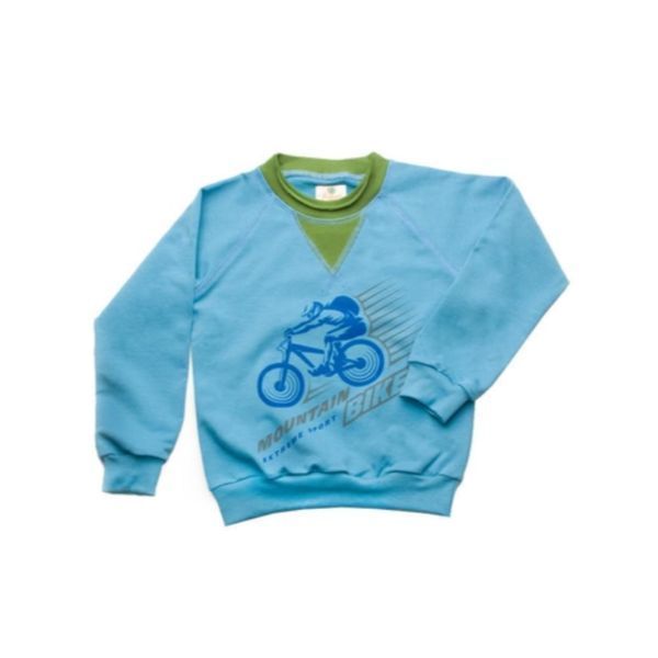 Реглан дитячий для хлопчиків Модний карапуз Mountain bike 03-00701 синій 122 см (7 років) 03-00701-10720 фото &ndash; купити в Trendy Tot