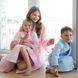 Дитячий халат унісекс довгий бавовняний Trendy Тot 03-01292 блакитний 128 см (8 років) 03-01292-61585 фото 2 | Trendy Tot