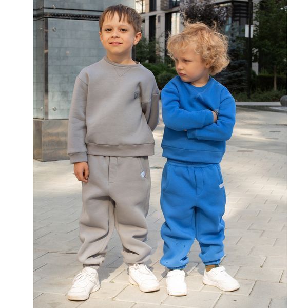 Світшот дитячий для хлопчика тринитка Trendy Tot 03-01554 сірий 128 см (8 років) 03-01554-61125 фото &ndash; купити в Trendy Tot
