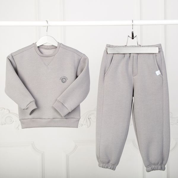 Світшот дитячий для хлопчика тринитка Trendy Tot 03-01554 сірий 128 см (8 років) 03-01554-61125 фото &ndash; купити в Trendy Tot