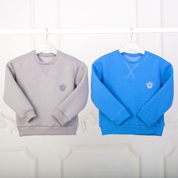 Світшот дитячий для хлопчика тринитка Trendy Tot 03-01554 сірий 128 см (8 років) 03-01554-61125 фото &ndash; купити в Trendy Tot