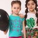 Футболка дитяча для дівчинки Модний карапуз 03-00970 м'ятний 98 см (3 роки) 03-00970-44369 фото 3 | Trendy Tot