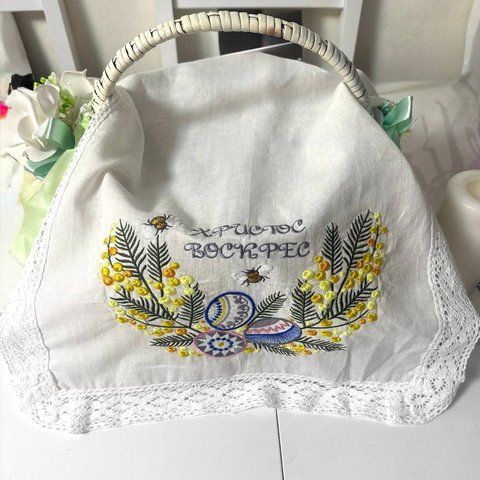 Серветка пасхальна 100010 білий 40*60 100010-62635 фото &ndash; купити в Trendy Tot