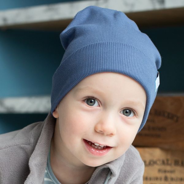 Шапка дитяча унісекс Trendy Tot 03-01256 синій темний 52 см (4-6 років) 03-01256-59579 фото &ndash; купити в Trendy Tot