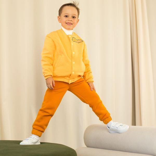 Бомпер дитячий унісекс на кнопках тринитка Trendy Tot 03-01252 жовтий 128 см (8 років) 03-01252-58881 фото &ndash; купити в Trendy Tot