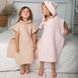 Рушник пончо з капюшоном дитячий унісекс вафельний Trendy Тot 03-01249 рожевий 98 см (3 роки) 03-01249-60382 фото 3 | Trendy Tot