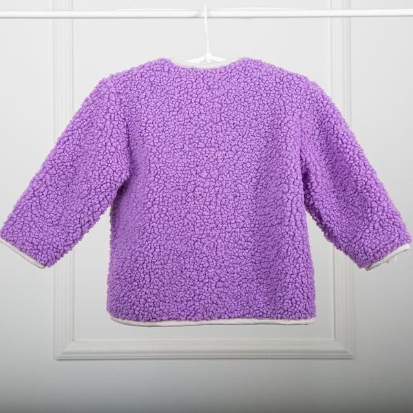 Кофта-кардиган на кнопках утеплена для дівчаток букле Trendy Tot 03-01553 бузковий 92 см (2 роки) 03-01553-61369 фото &ndash; купити в Trendy Tot