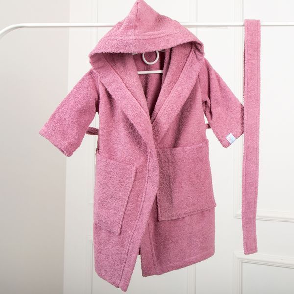 Дитячий халат з капюшоном махровий унісекс Trendy tot 03-01409 бузковий 98 см (3 роки) 03-01409-61658 фото &ndash; купити в Trendy Tot