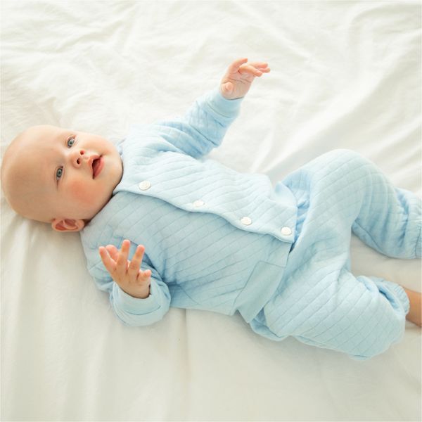 Комплект одягу для хлопчиків з капітону Trendy Tot 03-01538 блакитний 80 см (12 мiс.) 03-01538-60930 фото &ndash; купити в Trendy Tot