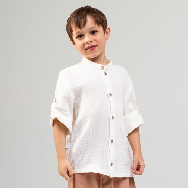 Сорочка муслінова дитяча Trendy Тot 03-01615 молочний 116 см (6 років) 03-01615-61927 фото &ndash; купити в Trendy Tot