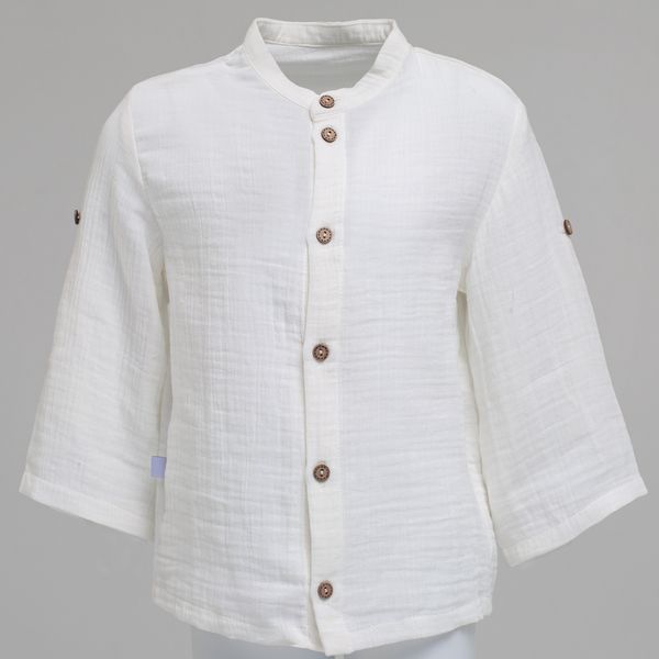 Сорочка муслінова дитяча Trendy Тot 03-01615 молочний 116 см (6 років) 03-01615-61927 фото &ndash; купити в Trendy Tot