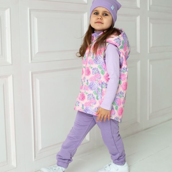 Спортивні штани для дівчинки двонитка Trendy Тot 03-01212 бузковий 122 см (7 років) 03-01212-57056 фото &ndash; купити в Trendy Tot