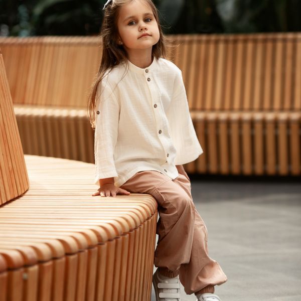 Сорочка муслінова дитяча Trendy Тot 03-01615 молочний 116 см (6 років) 03-01615-61927 фото &ndash; купити в Trendy Tot