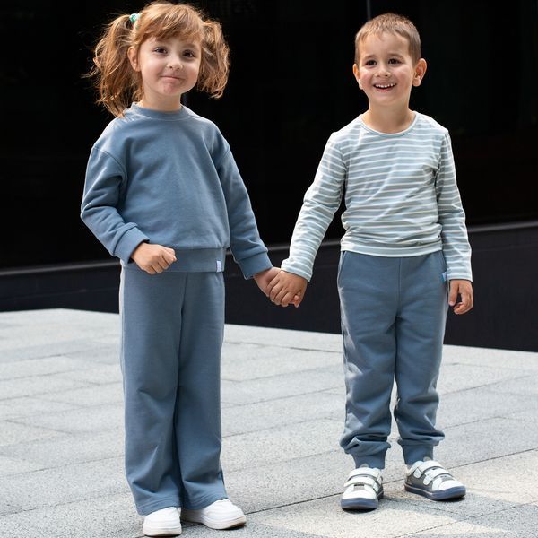 Костюм трикотажний повсякденний для дівчинки Trendy Tot 03-01422 джинс 98 см (3 роки) 03-01422-59639 фото &ndash; купити в Trendy Tot