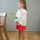 Святкова вишиванка блуза з льону для дівчинки Trendy Tot 03-01294 молочний світлий 122 см (7 років) 03-01294-58378 фото 2 | Trendy Tot