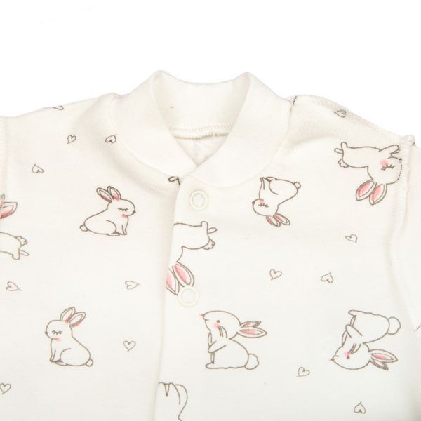 Чоловічок сліп для новонароджених немовлят Trendy Tot 301-00095 молочний + сірий 62 см (3 мiс.) 301-00095-61723 фото &ndash; купити в Trendy Tot