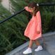 Сукня для дівчинки однотонна з довгим рукавом бавовна Trendy tot 03-01529 кораловий 134 см (9 років) 03-01529-60772 фото 4 | Trendy Tot