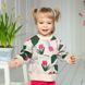 Світшот трикотажний для дівчинки з принтом Trendy Tot 03-01403 бежевий 98 см (3 роки) 03-01403-59407 фото 2 | Trendy Tot