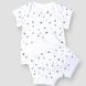 Комплект для немовлят футболка і шорти Trendy Tot 03-01617 білий 74 см (9 мiс.) 03-01617-62128 фото 1 | Trendy Tot