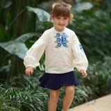 Сорочка вишиванка дитяча з льону Trendy Tot 03-01592 молочний 116 см (6 років) 03-01592-62104 купити онлайн в Trendy Tot | Опис, фото, ціна