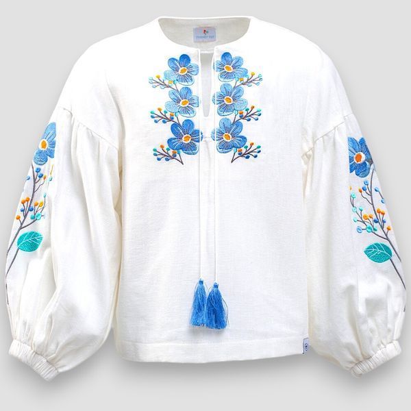 Сорочка вишиванка дитяча з льону Trendy Tot 03-01592 молочний 116 см (6 років) 03-01592-62104 фото &ndash; купити в Trendy Tot