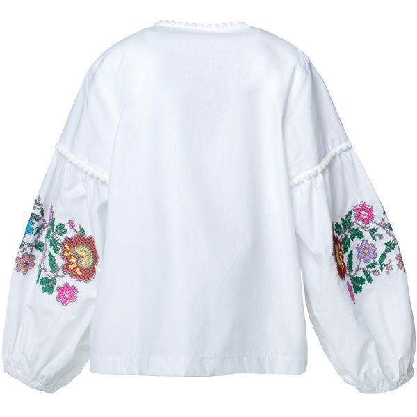 Сорочка вишиванка для дівчинки Trendy Tot 03-01683 білий 116 см (6 років) 03-01683-62408 фото &ndash; купити в Trendy Tot