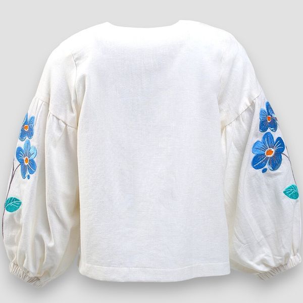 Сорочка вишиванка дитяча з льону Trendy Tot 03-01592 молочний 128 см (8 років) 03-01592-62103 фото &ndash; купити в Trendy Tot