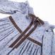 Сукня для дівчинки святкова з рюшами та квітковим принтом Trendy Tot 03-01299 блакитний 92 см (2 роки) 03-01299-59350 фото 7 | Trendy Tot