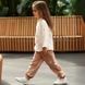 Штани карго дитячі з попліну унісекс Trendy Tot 03-01618 бежевий 128 см (8 років) 03-01618-62032 фото 8 | Trendy Tot