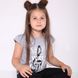 Футболка дитяча для дівчаток Модний карапуз 03-00961 сірий 128 см (8 років) 03-00961-44170 фото 4 | Trendy Tot